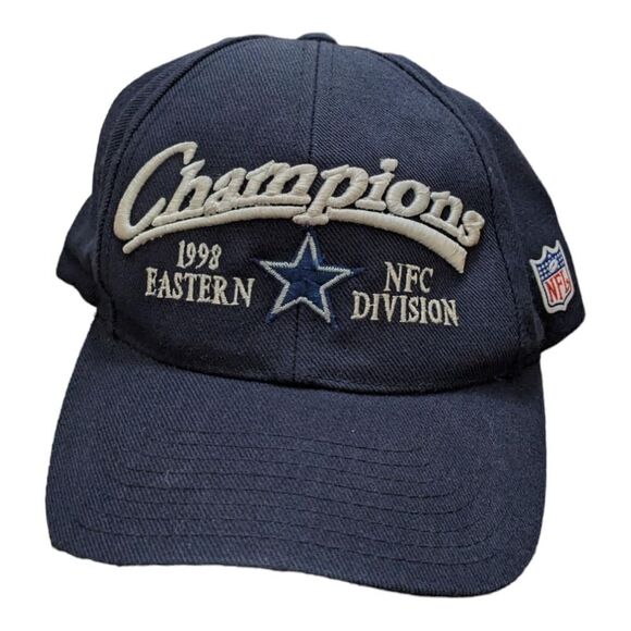 Dallas Cowboys 1998 NFC Champions Logo Snapback Hat Baseball Cap NFL Vintage - Picture 1 of 5
